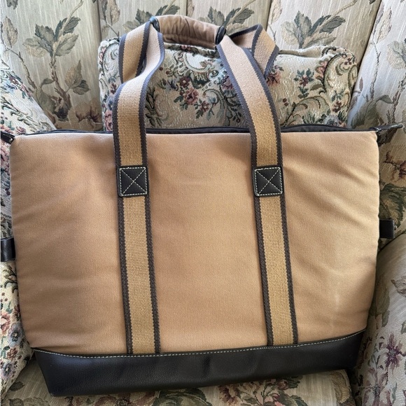 Vintage Eddie Bauer Tan and Brown insulated bag - Picture 4 of 7